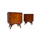 Vintage Mid Century Modern Vladimir Kagan Style Nightstands - Front View