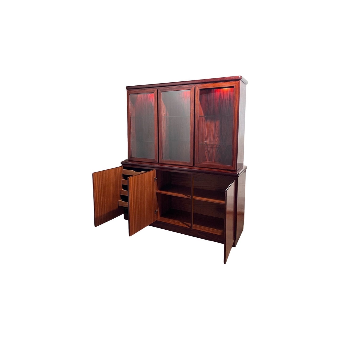 Bottom Cabinet with Wooden Doors and Adjustable Shelf - China Display Cabinet by Rasmus made in Denmark from Rosewood