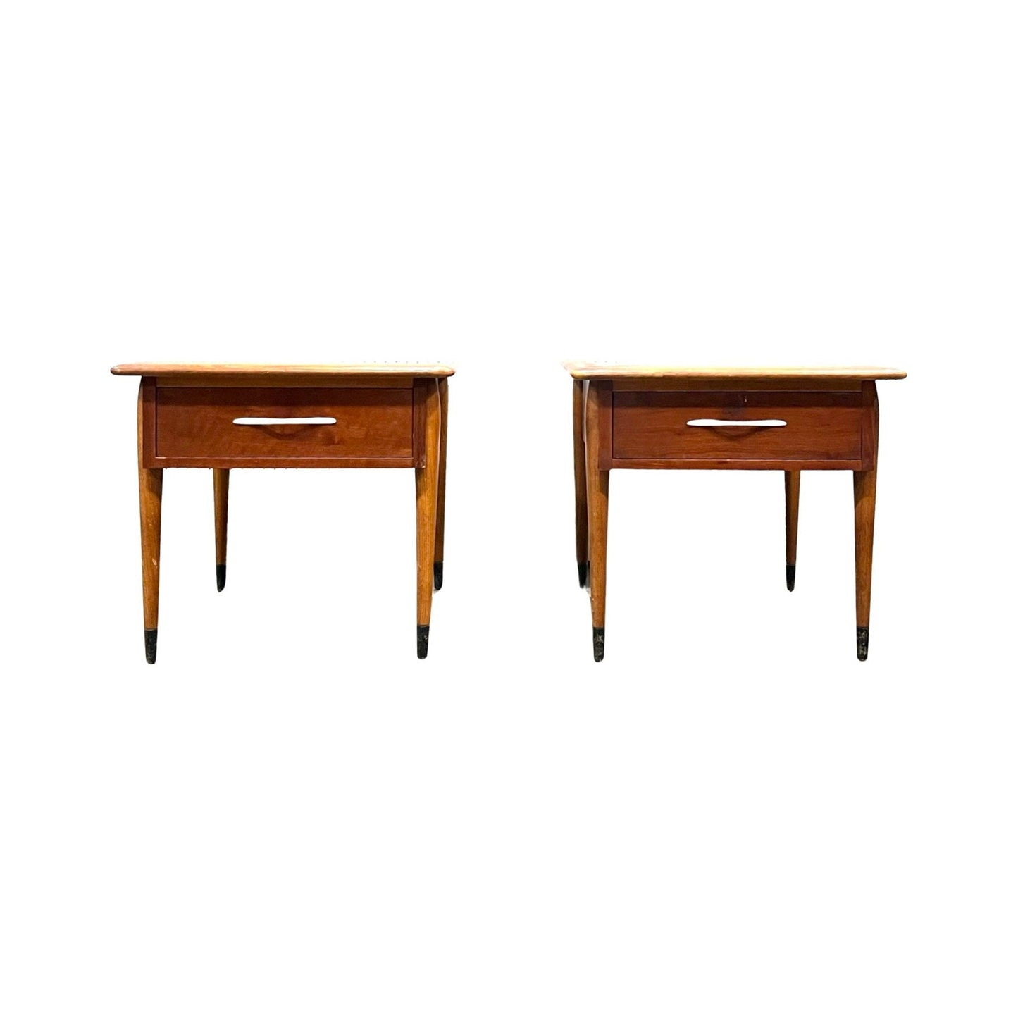 Lane Acclaim Vintage Mid Century Modern Pair of Nightstands Bedside Tables c. 1960s