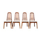 Benny Linden Teak Dining Chairs - Full Set of 4