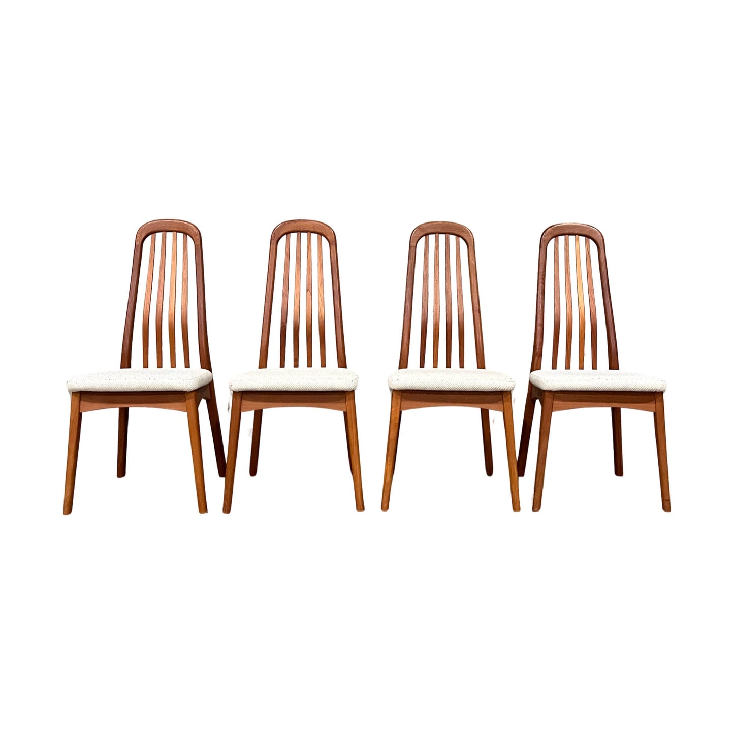 Benny Linden Teak Dining Chairs - Full Set of 4