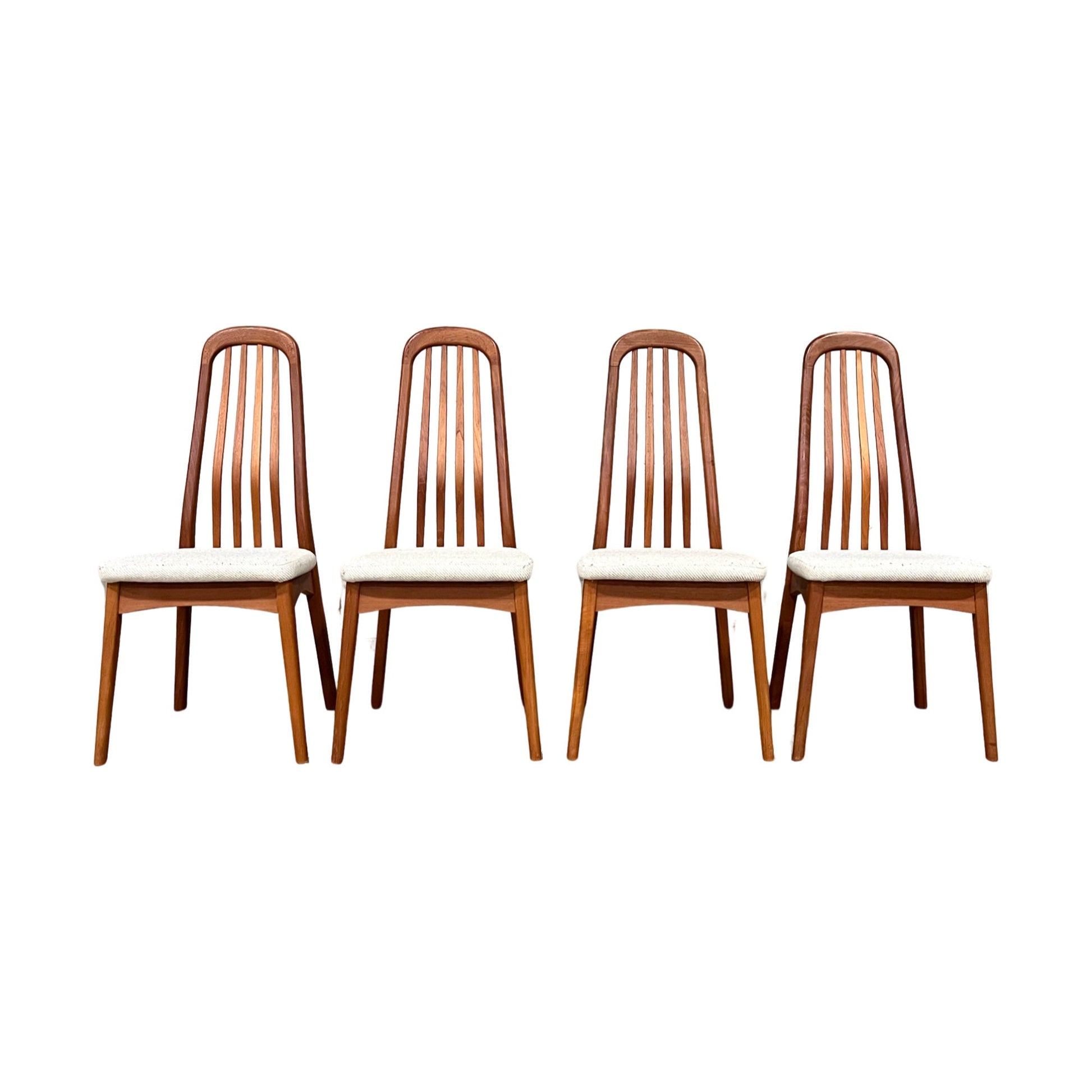 Benny Linden Teak Dining Chairs - Full Set of 4