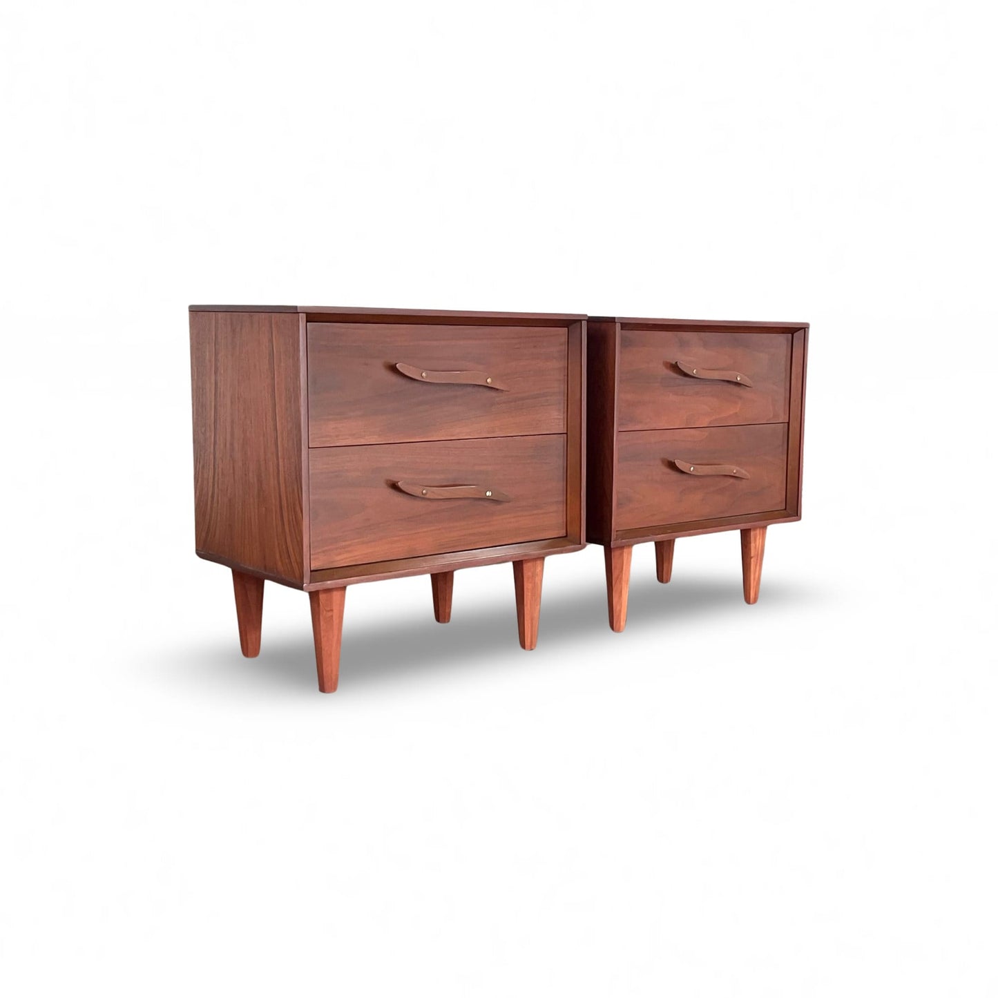 Pair of Unagusta Mid Century Modern Nightstands - 1960s Vintage