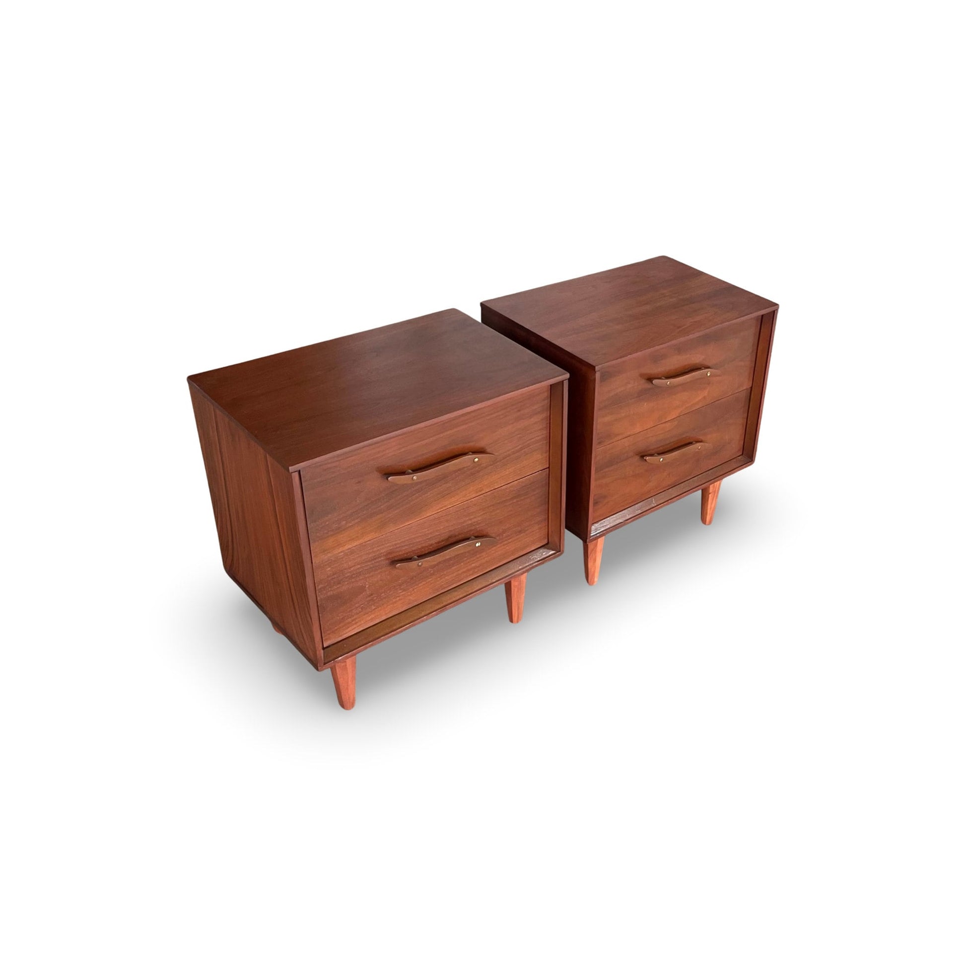 Pair of Unagusta Mid Century Modern Nightstands - Vintage Furniture 1960s