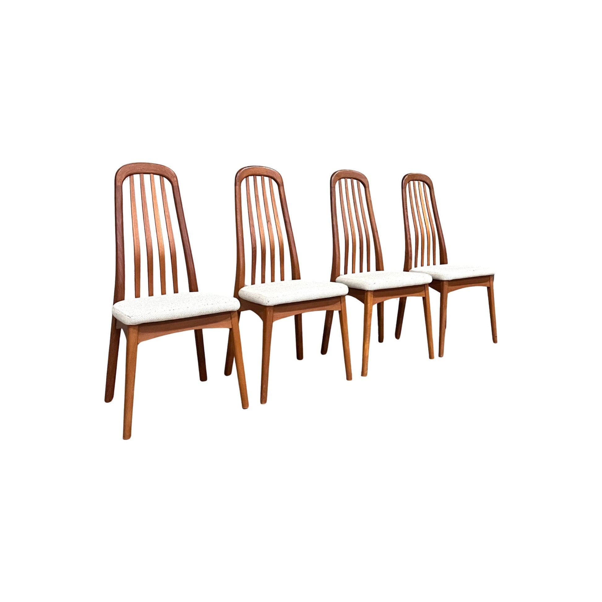 Benny Linden Teak Dining Chairs - Full Set of 4