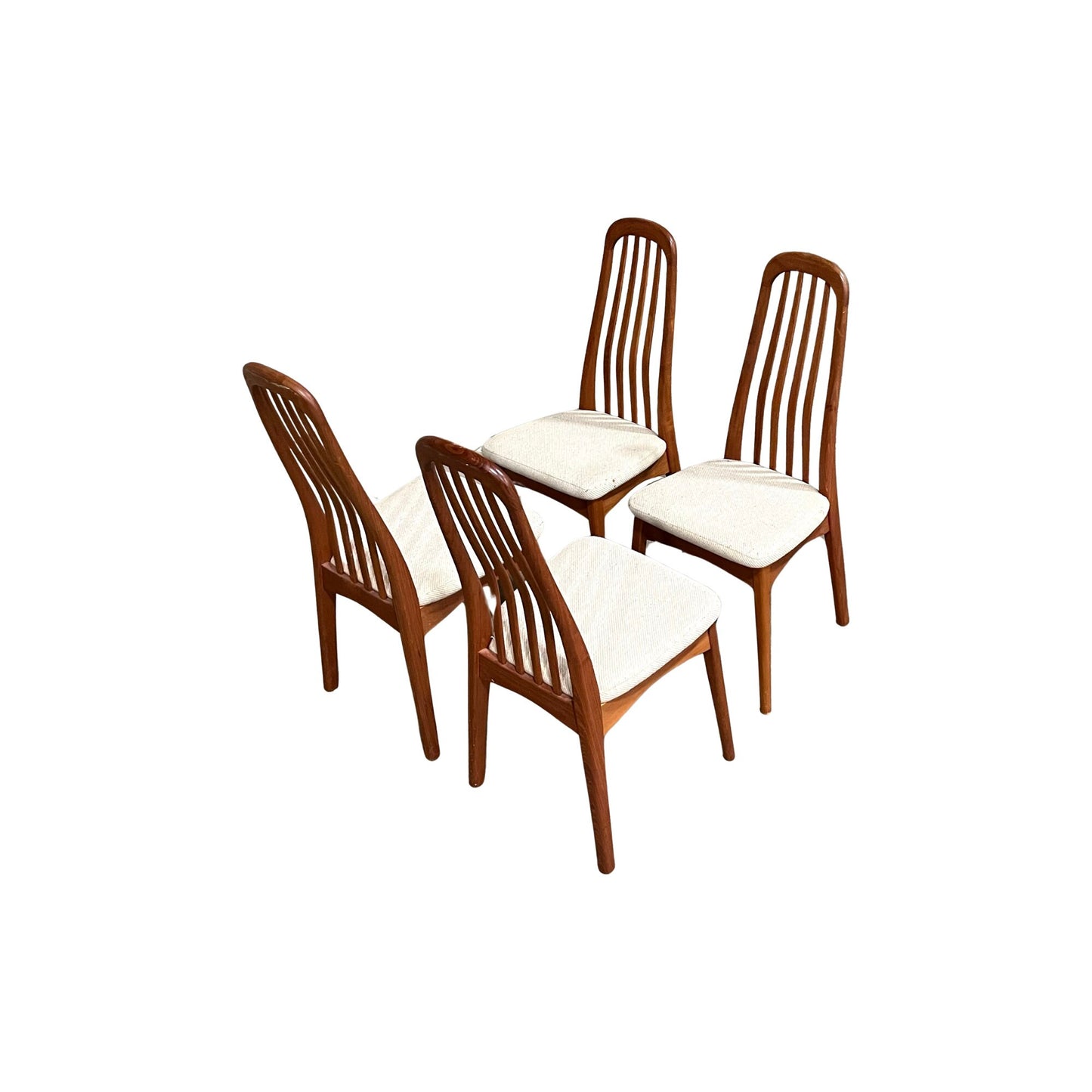 Benny Linden Teak Dining Chairs - Full Set of 4