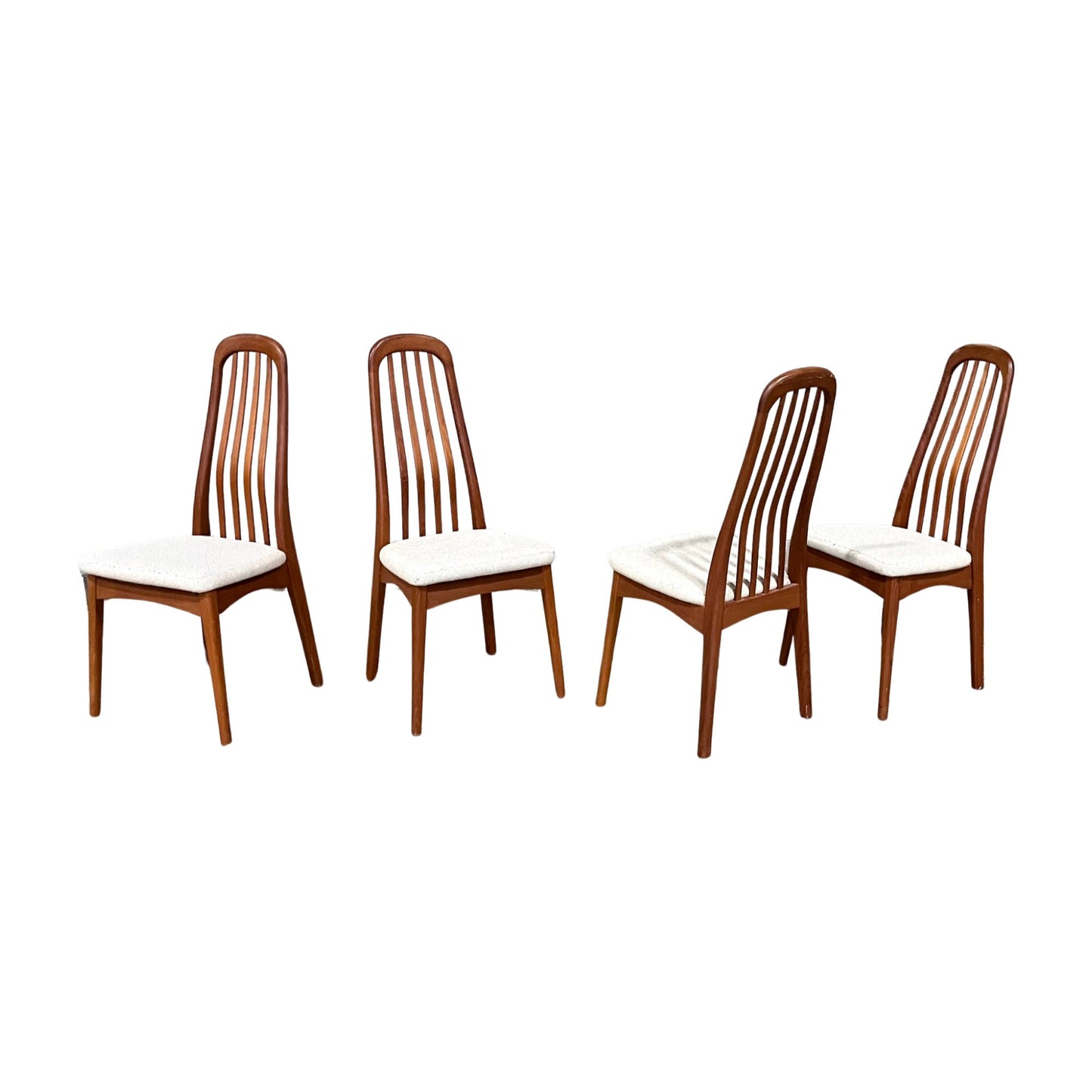 Benny Linden Teak Dining Chairs - Full Set of 4