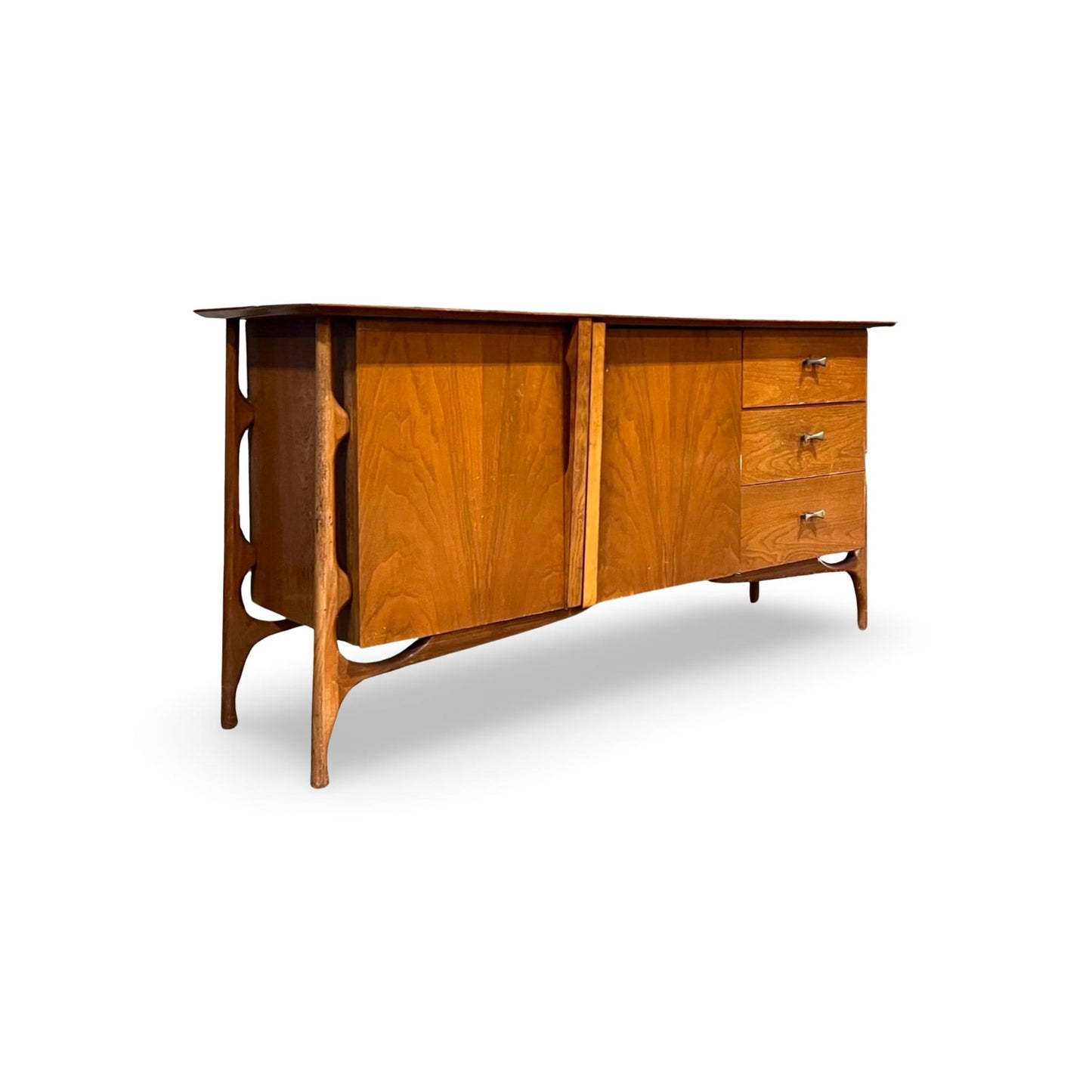 1960s Specialty Woodcrafts buffet inspired by William Hinn's iconic designs.